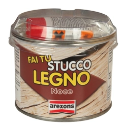 vendita online Stucco legno noce kit fai tu 200 g. Stucchi e resine Arexons